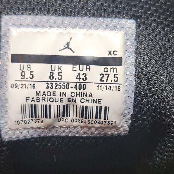 Nike Jordan 1 Retro High Rare Air Sneakers Men Size 9.5 Soar Blue Black White main image 7